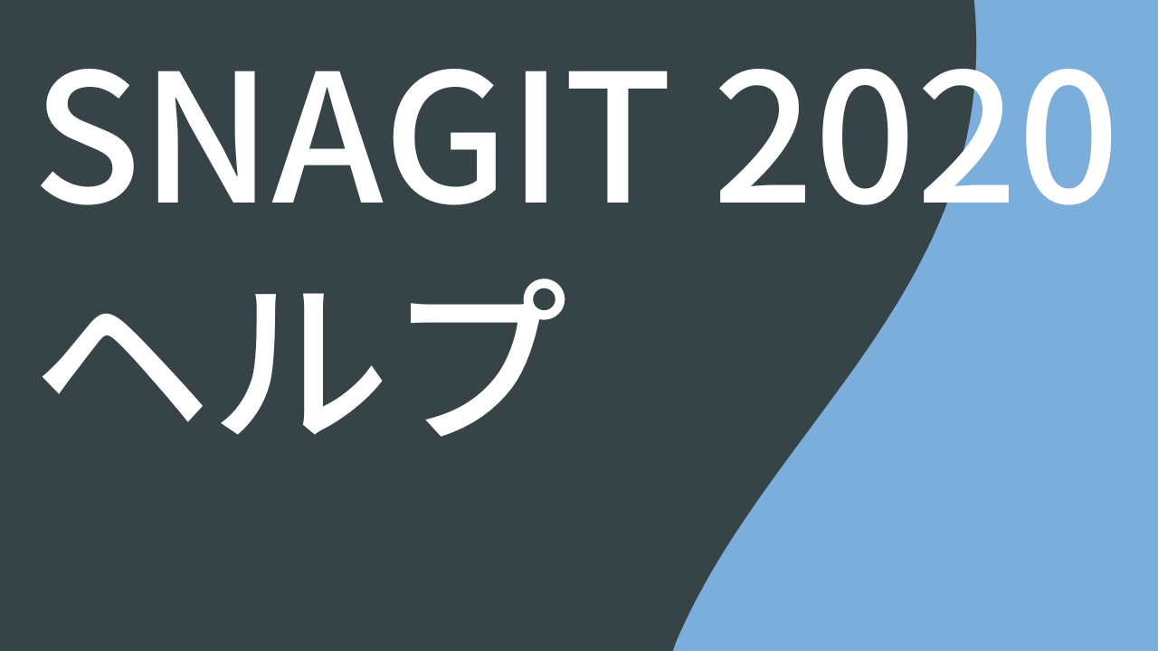 Snagit 2020 ヘルプ PDF