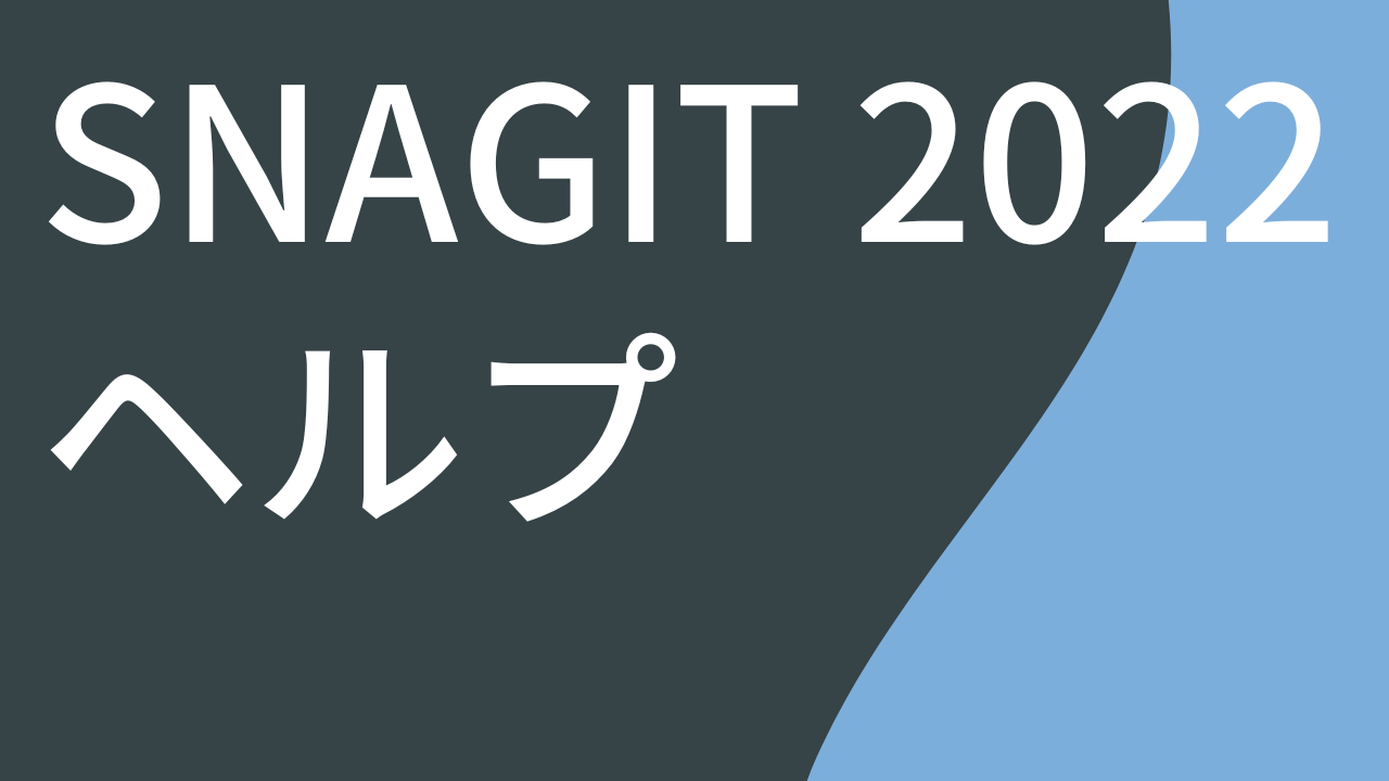 Snagit 2022 ヘルプ PDF